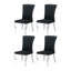 Chaise d'appoint rembourrée en velours Javery-1599590071