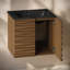 Ensemble de meuble-lavabo mural 24 po avec comptoir central à 3 trous Judd-1252352157-1252352156