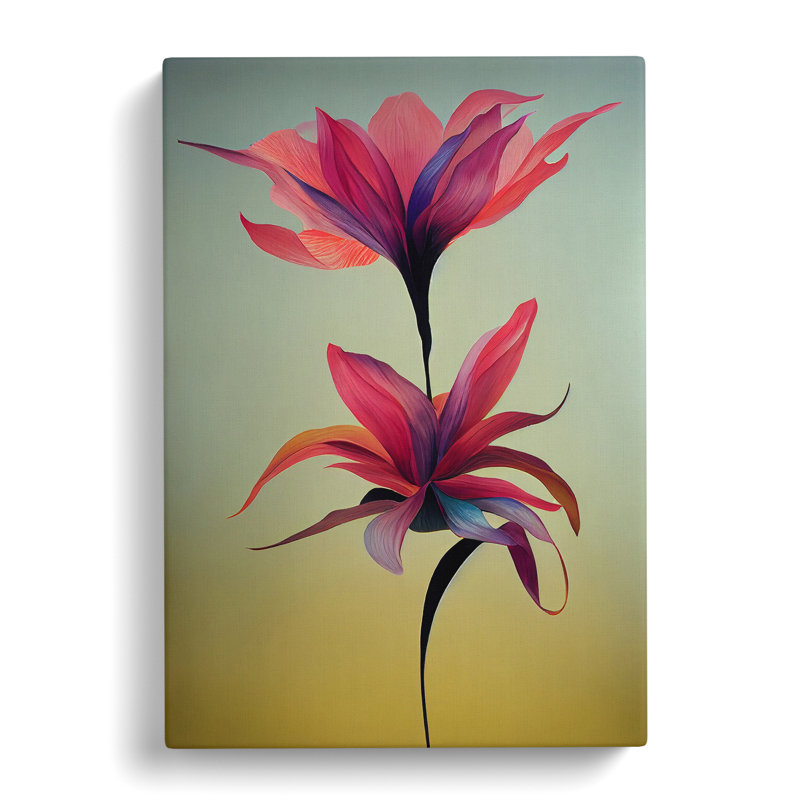 Brilliant Flowers - Wrapped Canvas Print, 50cm H x 35cm W x 3cm D