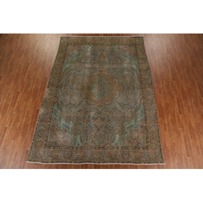 Romir One-of-a-Kind 9'4" X 12'8" 1970s Wool Area Rug in Brown