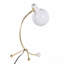 Lampe de travail contemporaine en métal doré et abat-jour en plastique blanc par Lumisource-1060309365