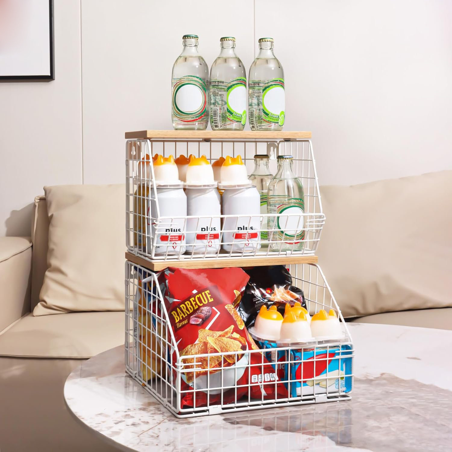 17 Stories Stackable Wall Mounted Vegetable Storage | Wayfair