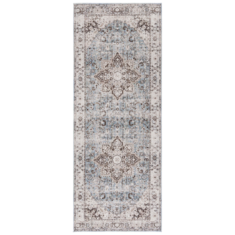 Mukti Antique Patina Performance Oriental Rug, Rectangle 4' x 10'