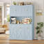 Garde-manger 70,9 po avec tablette à micro-ondes et armoire à poubelle à pousser, chien à l'épreuve des chiens-969761196