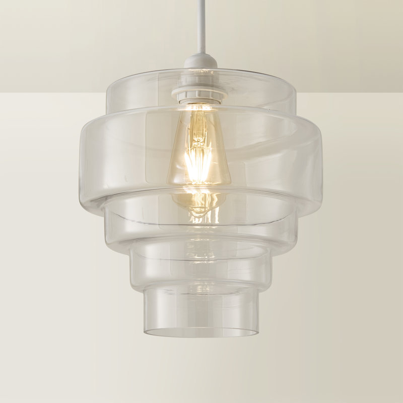 24.5cm H Glass Novelty Pendant Shade ( Slip-On ), Clear