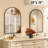 Rasto Aluminum Framed Arched Wall Mounted Bathroom Vanity Mirror-1879750146-1879750147