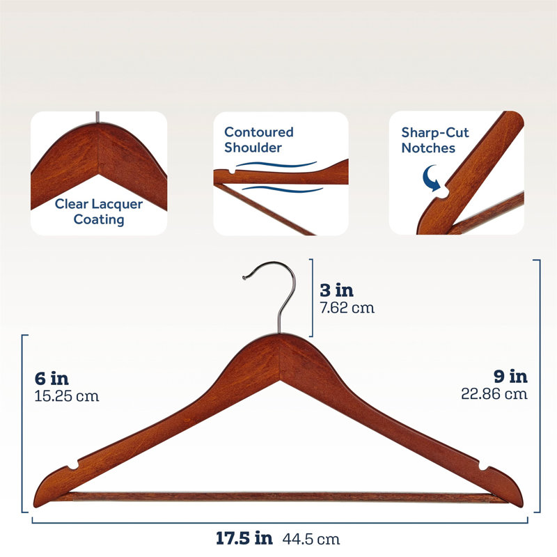 Gosnell Wood Standard Hanger for Suit/Coat