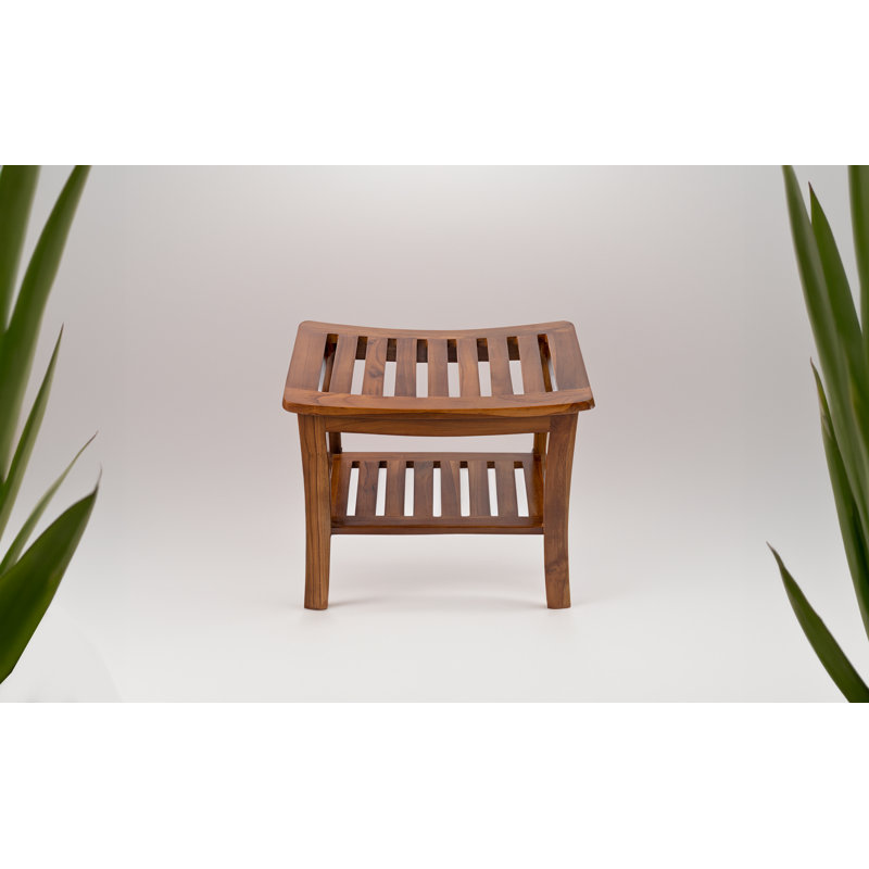 Daigan 21" W Teak Shower Bench