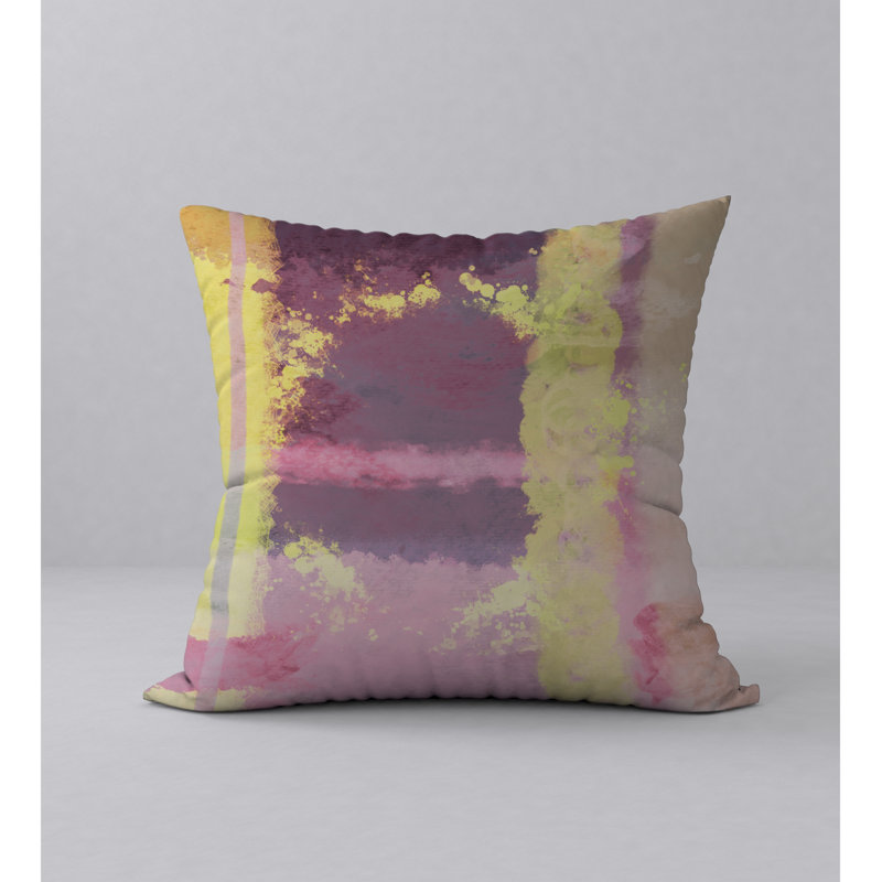 Abstract Reversible Throw Pillow, 24" x 24"