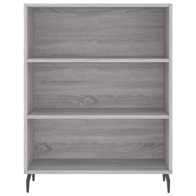 Mahkenzie 90cm H x 69.5cm W Standard Bookcase, Grey