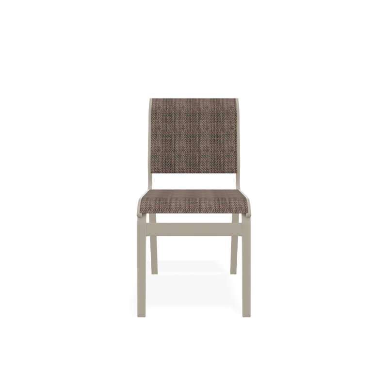 Chaise d'appoint de salle à manger Hiraku, Désert texturé, Taupe Harper Sunbrella®