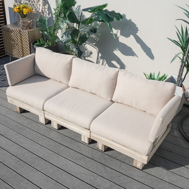 Shenia Outdoor Patio Upholstered Sofa