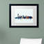 «Jersey City NJ Skyline Blue», impression encadrée-17767777-40179812-69487649