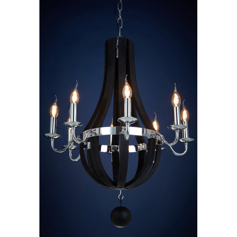Madrona 8 - Light Candle Style Chandelier