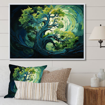 Redwood Tree Symphony Of Green Framed On Canvas Print -  Red Barrel Studio®, 9C4C75620A2F439C9C7FDF8EC46EA515