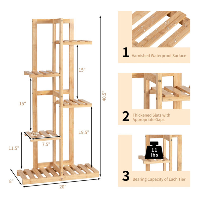 5-Tier Garden Plant Stand