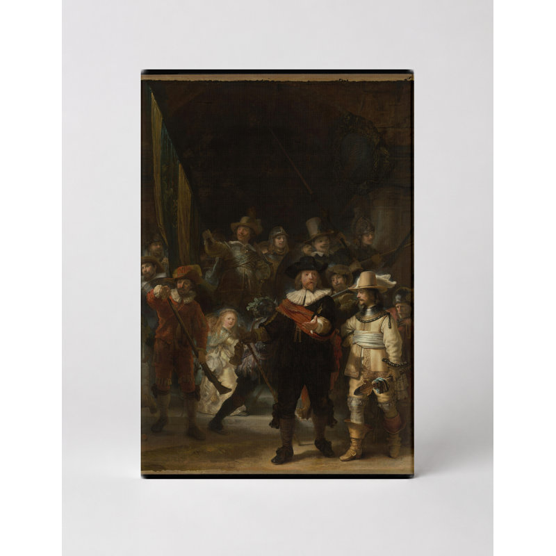 «The Night Watch» (1642) - Art mural sur toile, 20" W x 16" H