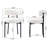 Sherpa Upholstered Metal Dining Chairs-1351667567-1389094373