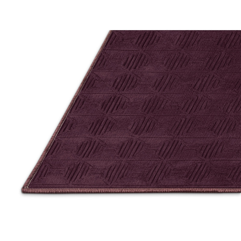 Tapis rouge en treillis lavable à la machine, Tapis de couloir 2 pi x 4 pi