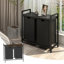 Organisateur de panier à linge, panier à linge avec tablette et 2 sacs amovibles, organisateur de panier à linge sale pour salle de bain et dortoir, 2 x 11,8 gallons (44,5 L)
