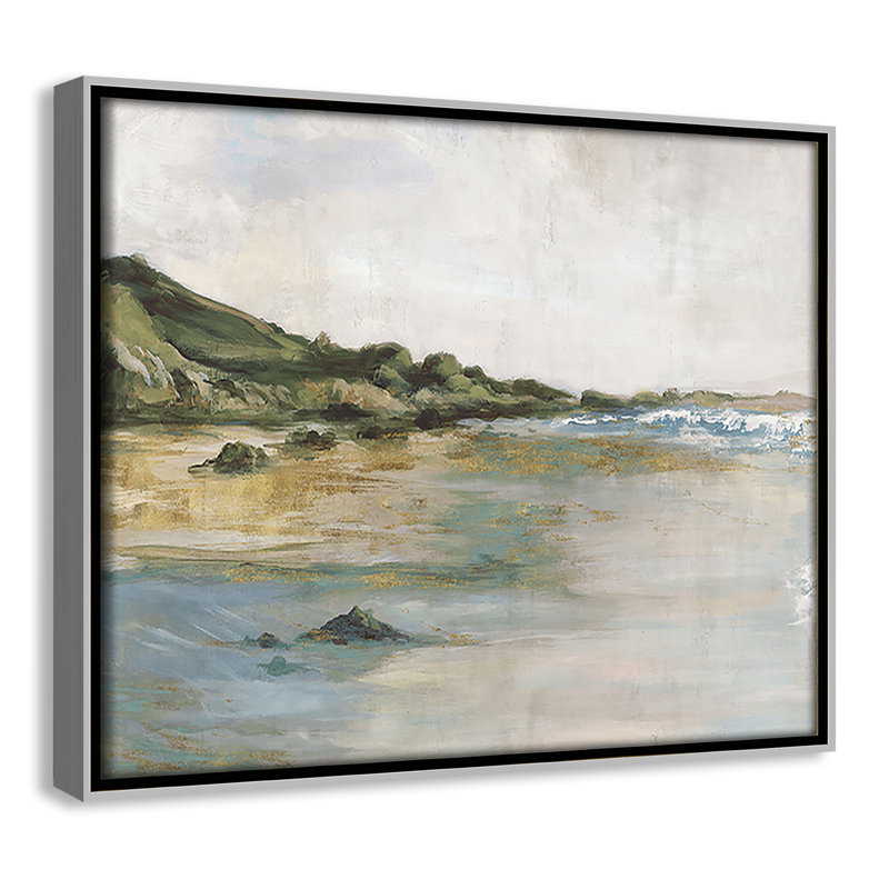 «Cordoba Tide’s Edge» par, Argent argent, H 9,5 po x l 11,5 po