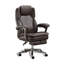 Chaise de bureau moderne en cuir avec repose-pieds et inclinable