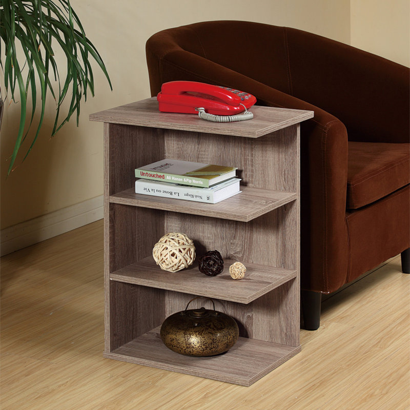 Table de bout magazine Gambier, Gris rustique