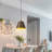 1 - Light Antique Brass Dome Pendant