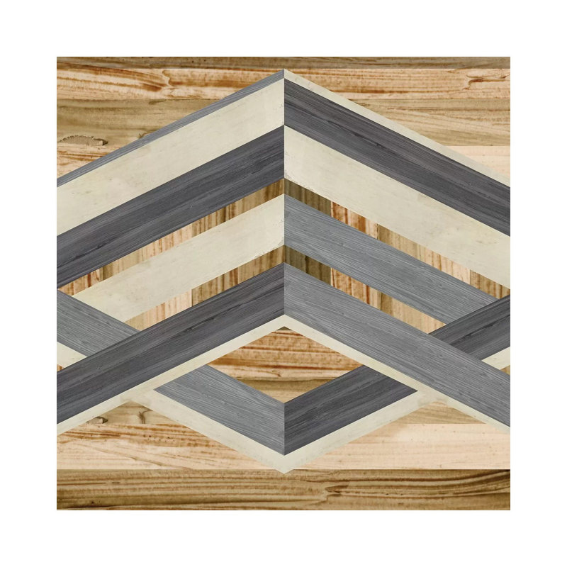 Geometric Inlay IV by June Erica Vess - Wrapped Canvas Painting, 30.48 cm H x 30.48 cm W