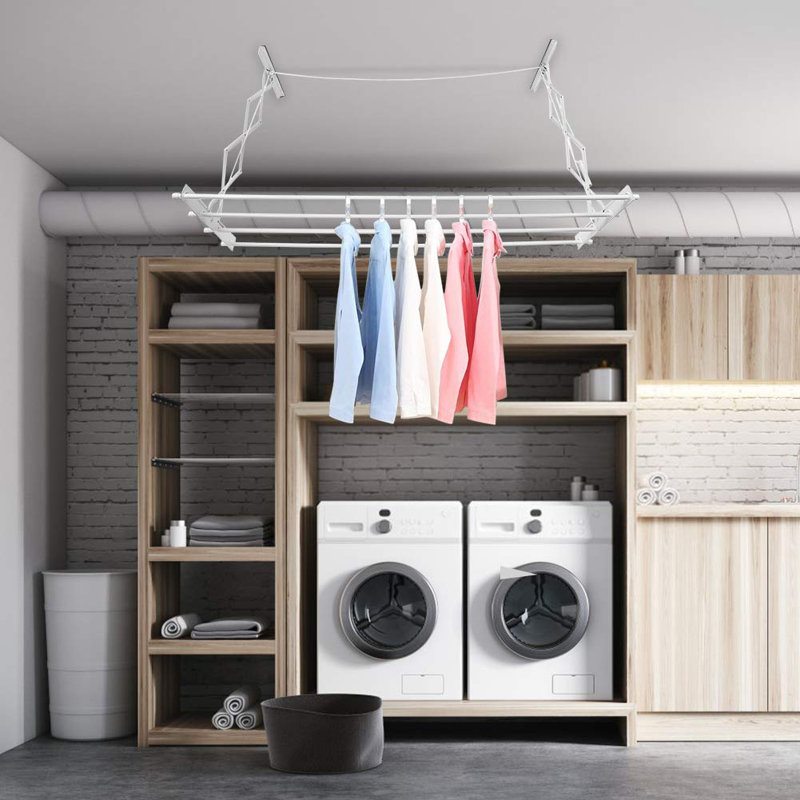 Adjustable Wall Mounted Clothes Rack