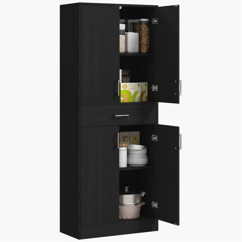 Armoire de cuisine 71 "avec tiroir et tablette ajustable HOMcom, armoire de rangement autoportante haute avec 2 armoires à double porte