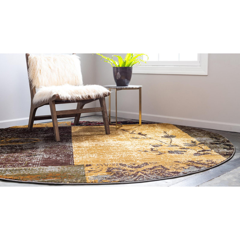 Arabica Oriental Indoor Rug, Round 10'