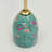 Handcrafted Tabletop Aqua Floral Taper Candle Holder-1635715925
