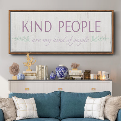 Kind People- Framed Canvas