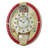 QXM612RRH Melodies In Motion Clock, Red