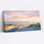 Plage coucher de soleil sur toile, ensemble de 1 reproduction d'art sur toile-129071336-129071337