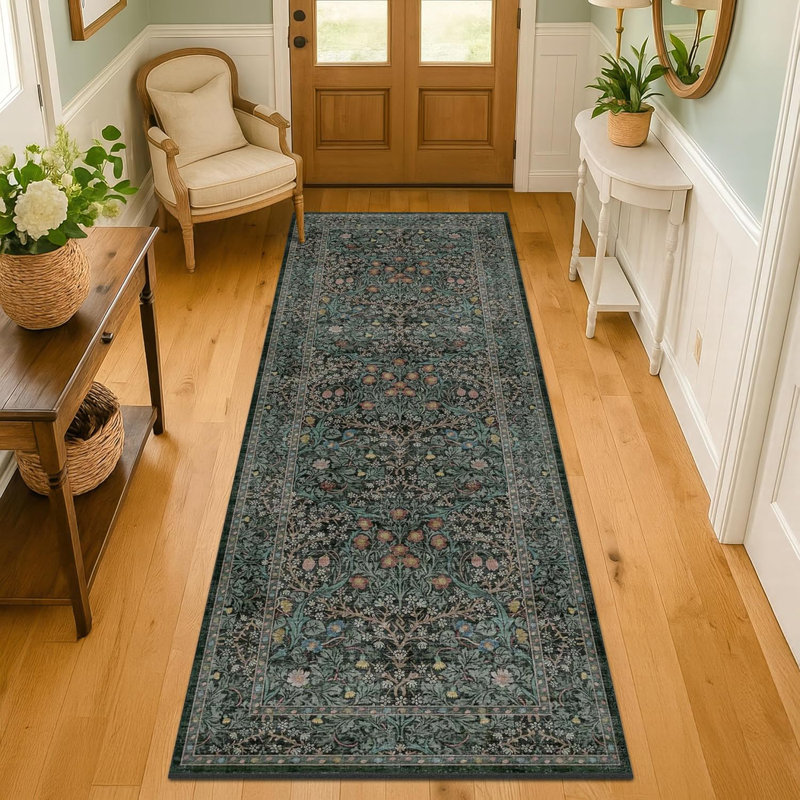 Tapis de couloir de cuisine lavable antidérapant, Tapis de couloir 2 pi 6 po x 8 pi