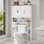 Porte-papier hygiénique au-dessus de la toilette avec 3 portes de grange