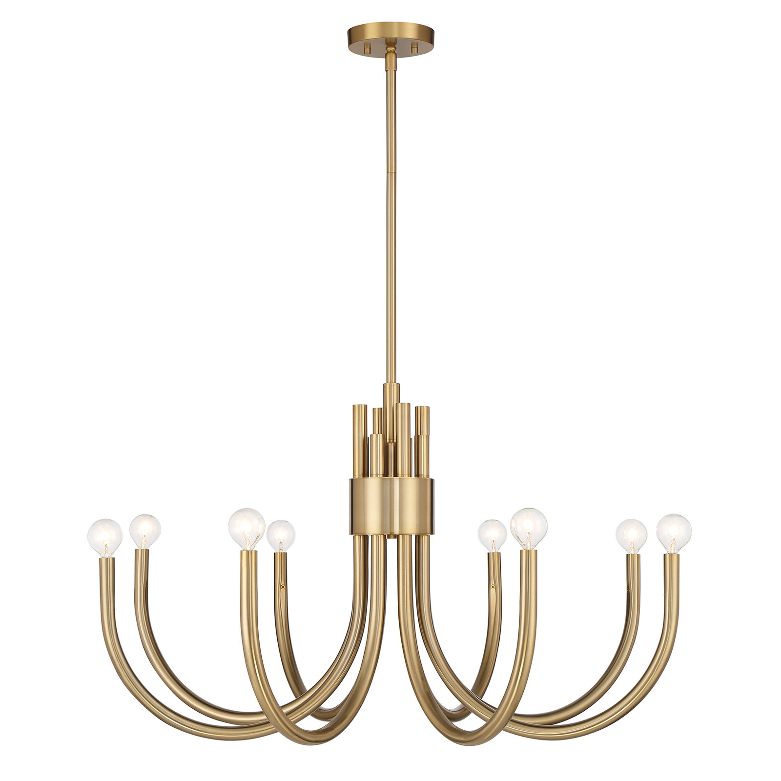 Sorrento 8-Light Chandelier, Brass