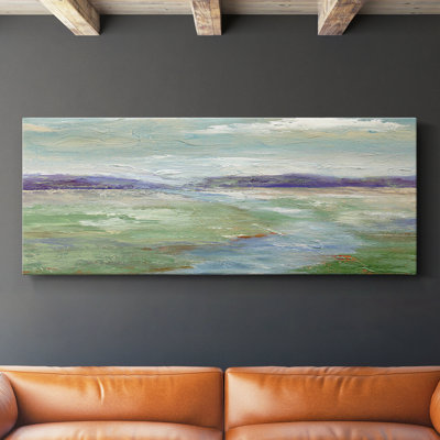 Meadow Stream I- Gallery Wrapped Canvas -Ready to Hang