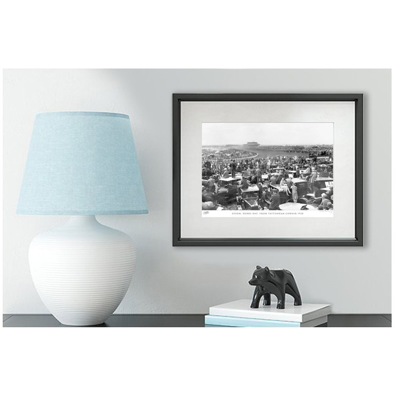 Epsom, Derby Day, From Tattenham Corner 1928 by Francis Frith - Single Picture Frame Print, 28cm H x 36cm W x 2.3cm D