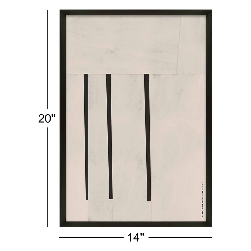 Scattered 2 Print by Romina Gadler, 20" H x 14" W, Black Paper Framed