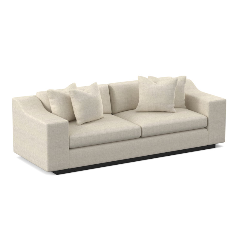 Barrett Sofa, Espresso, Filigree Ivory 100% Polyester