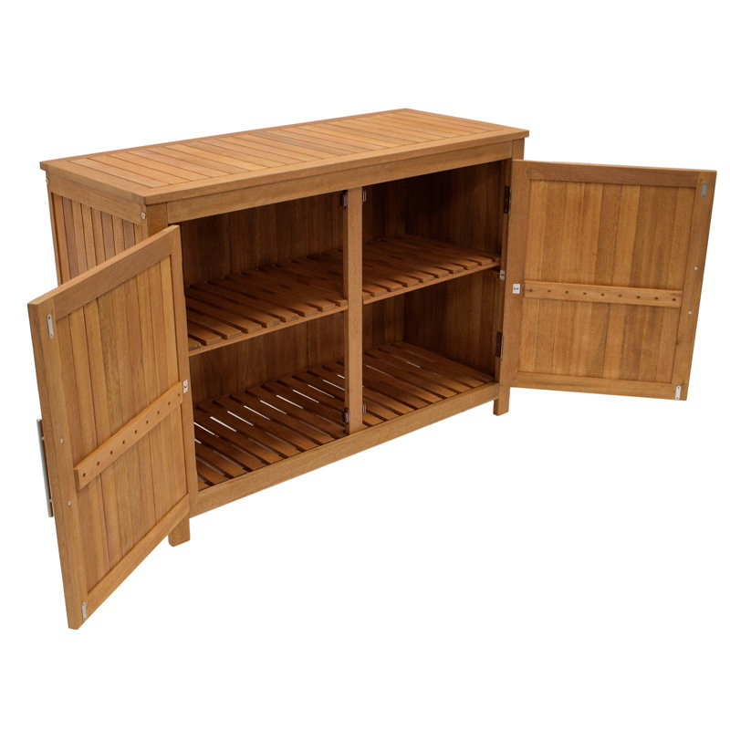 Solid Wood Single Storage Cabinet ( 85cm H x 120cm W x 50cm D)
