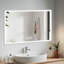 Miroir de salle de bain à DEL 28 pouces, résistant à la corrosion, 3 couleurs à intensité variable, rétroéclairé avec fonction désembuage | Idée de cadeau-1970075930-1970075929