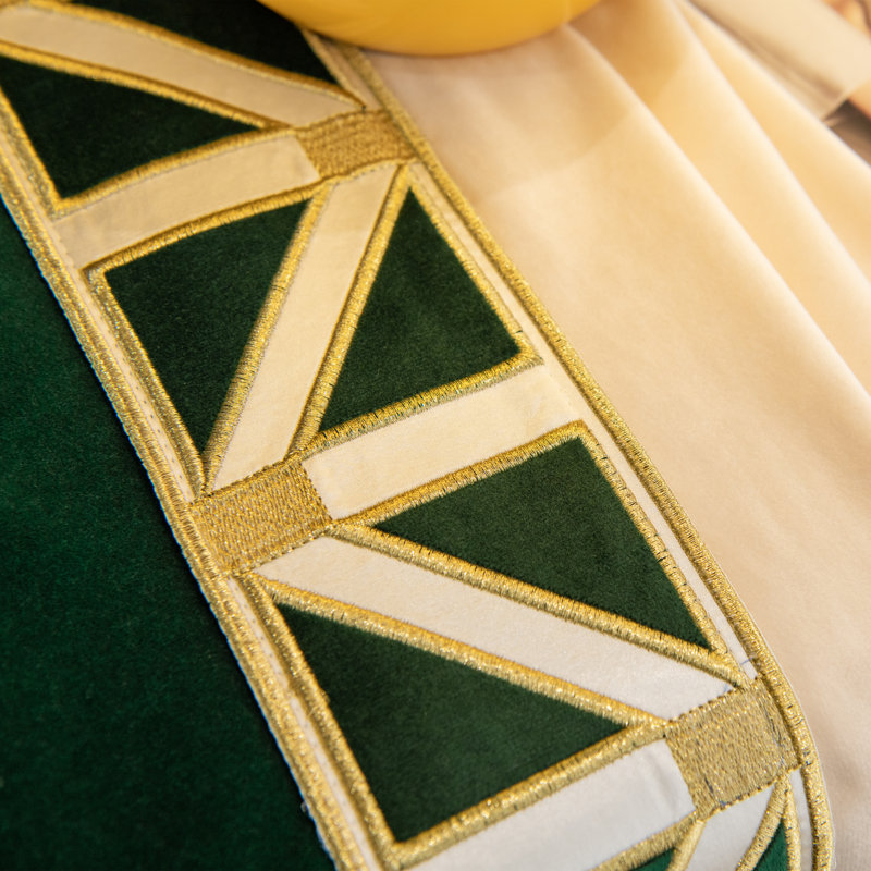 Athena Velvet Room Darkening Pair, 45" W x 108" L, Green