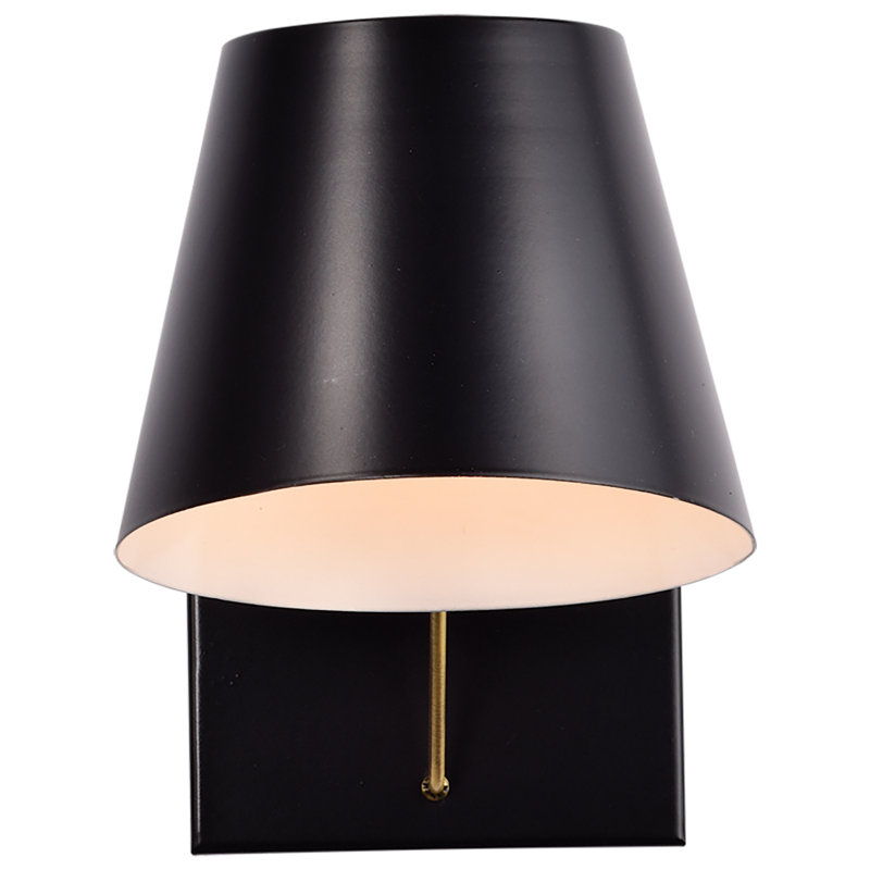 Meuble-lavabo 1 lumière Baxter - noir avec laiton bruni