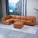Canapé modulaire en cuir 6 pièces Drua