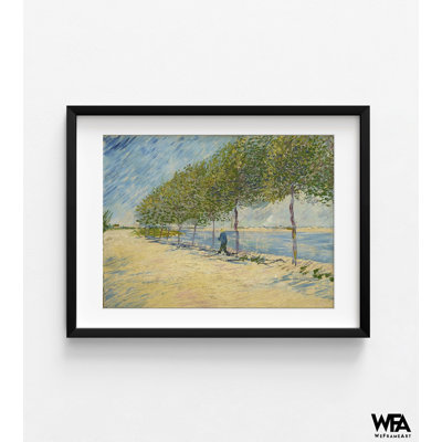 «Le long de la seine» par Vincent Van Gogh, reproduction de peinture à l'huile de la seine, Van Gogh, art mural, art mural classique de Paris, impression d'arbre de Van Gogh