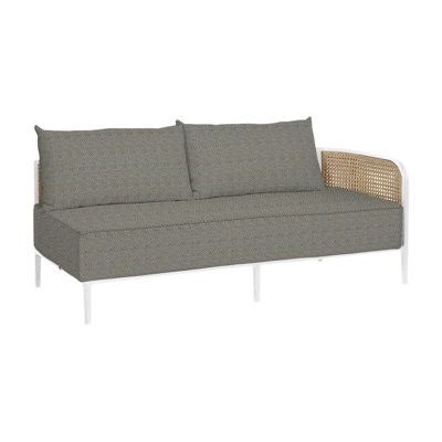 Havana Right Arm Facing Sofa - Chalk/Natural Cane